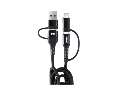 Multikabel do telefonu USB C-USB C iOs USB A FullLINK 100cm UC-15