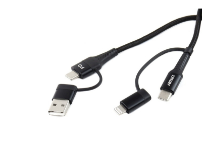 Multikabel do telefonu USB C-USB C iOs USB A FullLINK 100cm UC-15