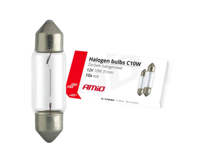 Żarówki halogenowe C10W Festoon 31mm 12V 10szt.