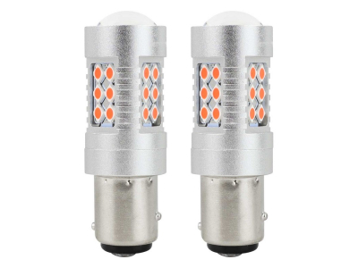 Żarówki LED CANBUS 3030 24SMD 1157 BAY15D P21/5W Czerwona 12V/24V