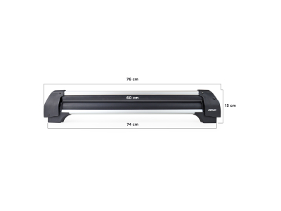 Bagażnik na narty snowboard AMIO długi 760mm