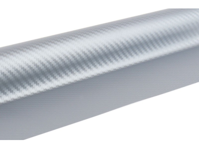 Folia karbonowa 3D srebrna 30cm x 150cm