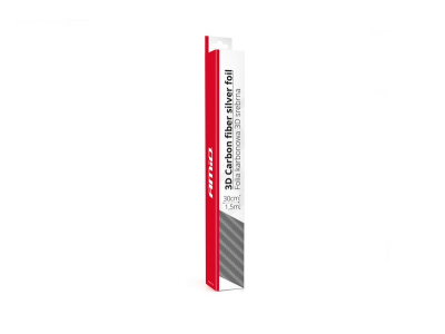 Folia karbonowa 3D srebrna 30cm x 150cm