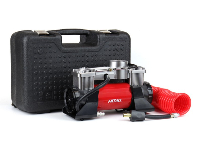 Kompresor samochodowy ACOMP-18 metalowy 2 cylindry 12V HQ