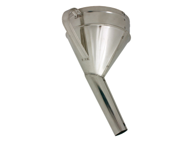 Lejek metalowy, ocynowany, krzywy fi16