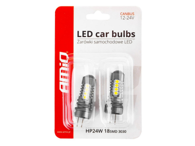 Żarówki LED CANBUS 3030 18SMD HP24W White 12V/24V