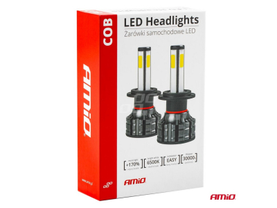 Żarówki samochodowe LED COB 4Side AMiO H4