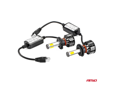 Żarówki samochodowe LED COB 4Side AMiO H7