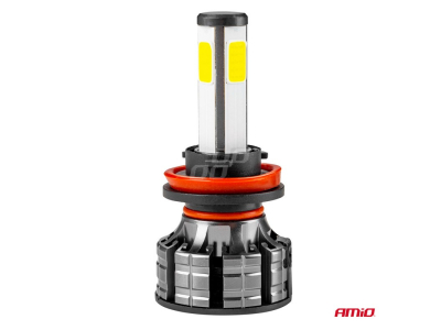 Żarówki samochodowe LED COB 4Side AMiO H8/H9/H11