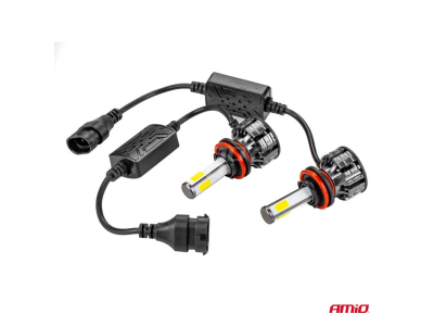Żarówki samochodowe LED COB 4Side AMiO H8/H9/H11