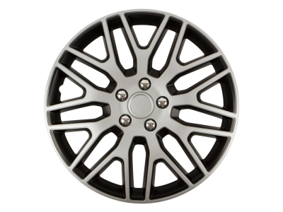 Kołpak DAKAR NC 14" SILVER&BLACK ze śrubami chrom
