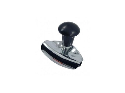 Kulka na kierownicę, prosta, srebrna