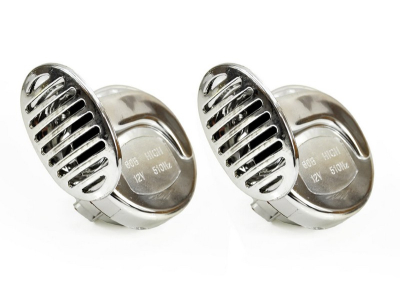 Klakson Chrom 12V 2 pcs CHR-01