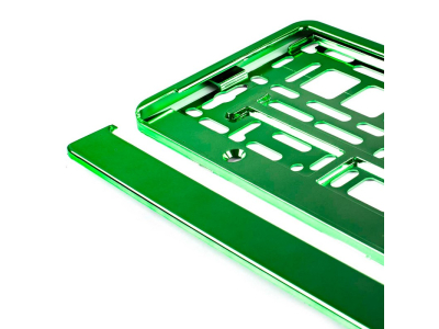 Ramka tablicy metalizowana zielona
