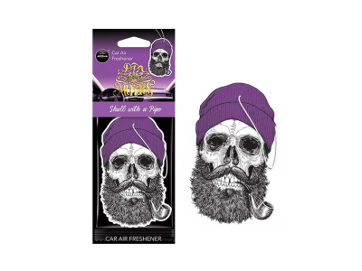 Odświeżacz powietrza AROMA CAR MUERTOS Skull with a Pipe Coral Stuff