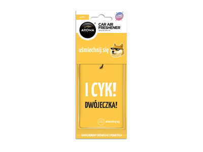 Odświeżacz powietrza AROMA CAR LETS SMILE Cotton Vanilla