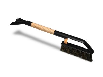 Szczotko-skrobaczka FUTURA BUK prążkowany 55 cm (50% włosie pvc, 50% włosie naturalne)