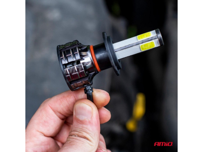 Żarówki samochodowe LED COB 4Side AMiO H4