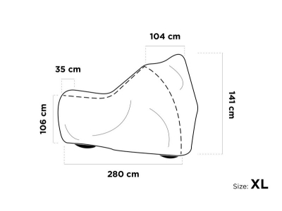 Pokrowiec ochronny (plandeka) na motocykl Protector XL