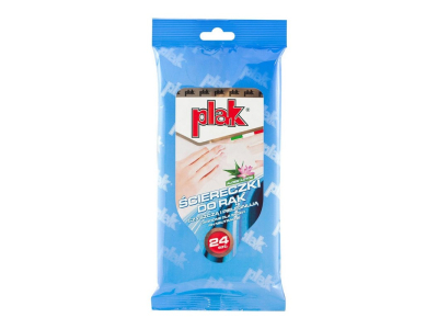 Plak Ściereczki do rąk Aloes i Lotos 24 szt.