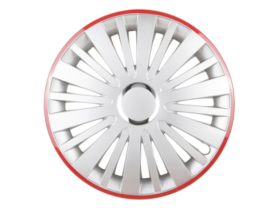 Kołpak FALCON 14" srebrny z czerownym rantem