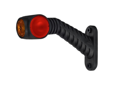 Lampa obrysowa potrójna HOR 77 - LEWA, na wysięgniku ukośnym, długim, diodowa 12/24V (przewód 0,5 m)