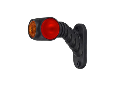 Lampa obrysowa potrójna HOR 77 - LEWA, na wysięgniku ukośnym, krótkim, diodowa 12/24V (przewód 0,5 m)