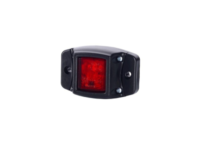 Lampa obrysowa HOR 44 na podstawie gumowej diodowa CZERWONA 12/24V
