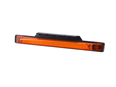 Lampa obrysowa z odblaskiem HOR 61, diodowa 12/24V pomarańczowa (wieszak+zacisk 0,5m)