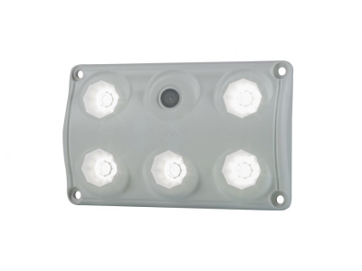 Lampa oświetlenia wnętrza HOR 66, prostokątna z przełącznikiem, diodowa 12/24 V