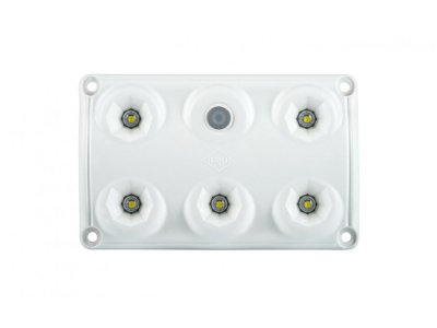 Lampa oświetlenia wnętrza HOR 66, prostokątna z przełącznikiem, diodowa 12/24 V