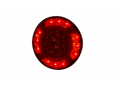 Lampa zespolona tylna HOR 75 - LUCY, diodowa 12/24V (z pierścieniem, kierunkowskaz, światło hamowania, światło pozycyjne, przewód 4x0,5 mm2, długość 1