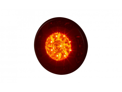 Lampa zespolona tylna HOR 75 - LUCY, diodowa 12/24V (z pierścieniem, kierunkowskaz, światło hamowania, światło pozycyjne, przewód 4x0,5 mm2, długość 1