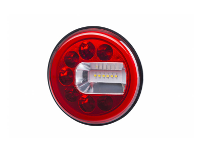 Lampa zespolona tylna HOR 96B - LUNA, diodowa 12/24V, prawa (wersja naścienna, światło pozycyjne, przeciwmgielne i cofania, przewód okrągły 4x0,5 mm2,