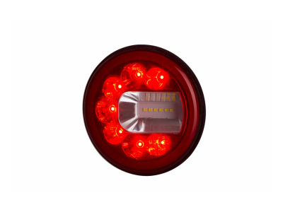 Lampa zespolona tylna HOR 96B - LUNA, diodowa 12/24V, prawa (wersja naścienna, światło pozycyjne, przeciwmgielne i cofania, przewód okrągły 4x0,5 mm2,