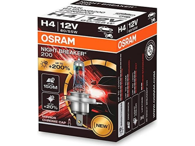 Żarówka halogenowa Osram H4 12V 60/55W P43t NIGHT BREAKER 200 /1 szt./