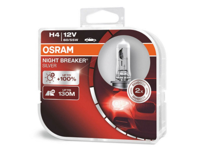 Żarówki halogenowe Osram H4 12V NIGHT BREAKER SILVER +100%/ 2 szt/