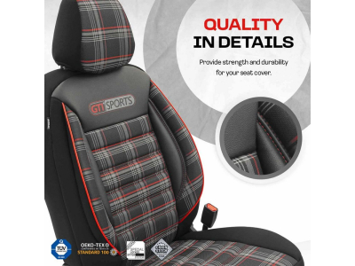 Komplet pokrowców na fotele samochodowe OTOM GTI SPORT 801