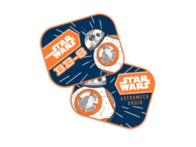 Zasłonki Boczne 2 szt 44*35cm STAR WARS BB8