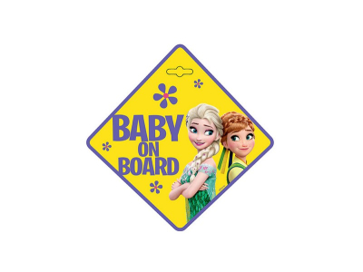 Tabliczka BABY ON BOARD FROZEN