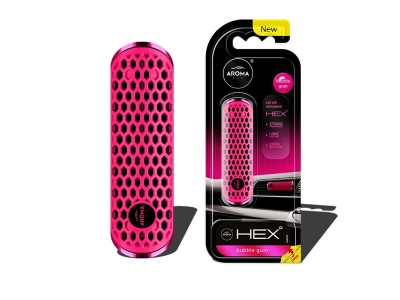 Odświeżacz powietrza AROMA FANCY SHAPES POLYMER HEX Bubble Gum