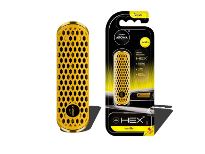 Odświeżacz powietrza AROMA FANCY SHAPES POLYMER HEX Wanilia