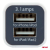 Ładowarka samochodowa 2xUSB biała PCH-01