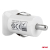 Ładowarka samochodowa 2xUSB biała PCH-01