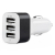 Ładowarka samochodowa 3xUSB biała PCH-03