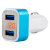 Ładowarka samochodowa 2xUSB + tester napięcia akumulatora TEST-04