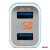 Ładowarka samochodowa 2xUSB + tester napięcia akumulatora TEST-04