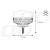Lampa ostrzegawcza W03SB na śrubie R65 R10 36LED 12/24V IP56