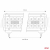 Lampa robocza LED AWL30 200LED 720x74 600W COMBO 9-36V