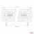 Lampa robocza LED AWL31 220LED 800x74 660W COMBO 9-36V